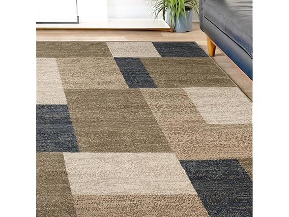 Superior Mid-Century Modern Geometric Area Rug