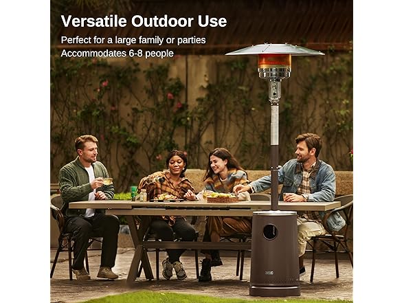 EAST OAK 55,000 BTU Patio Heater with Sand Box