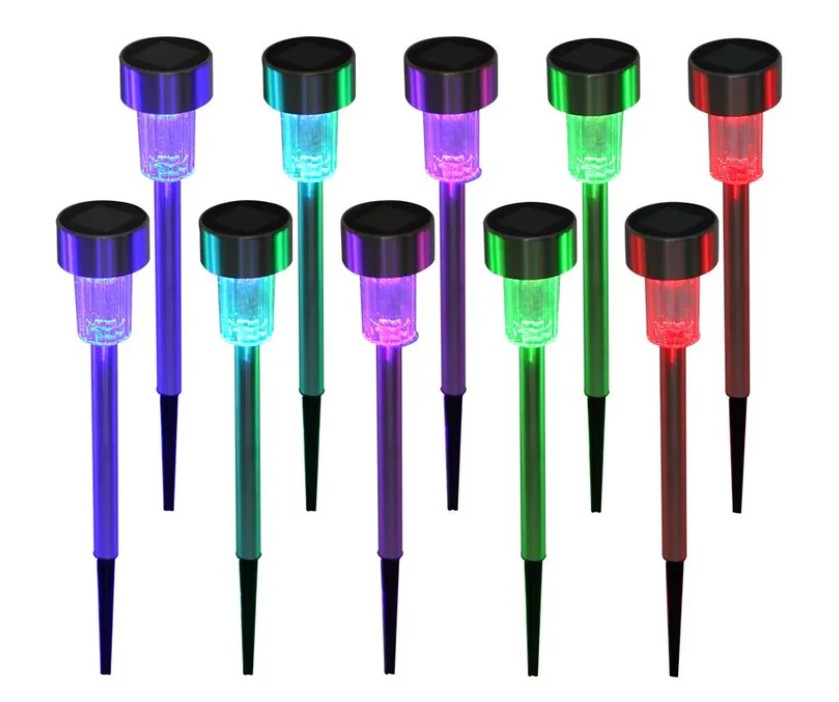 10 Pack Solar Patio Garden Path Lights - Gallery 7