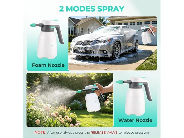 HAUSHOF 61 fl oz Cordless Electric Foam Sprayer