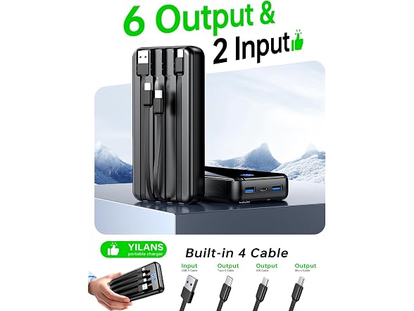 YILANS Portable Charger Power Bank - Gallery 3
