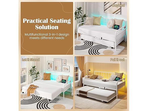 Giantex Twin Daybed with Trundle