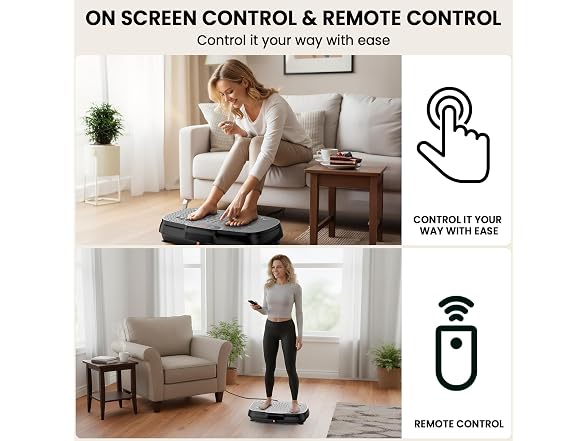 TISSCARE Grey Vibration Plate Exercise Machine