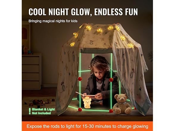 VEVOR Glow in the Dark Fort Building Kit
