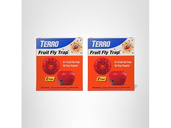 TERRO GAR-02 TERRO Fruit Fly Trap 4-Pack
