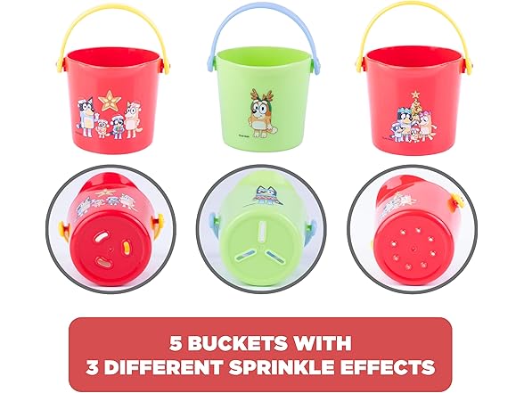 11pc Bluey Holiday Bath Toys