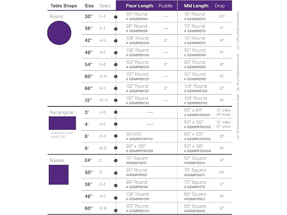Gee Di Moda Rect Tablecloth - 90 x 132