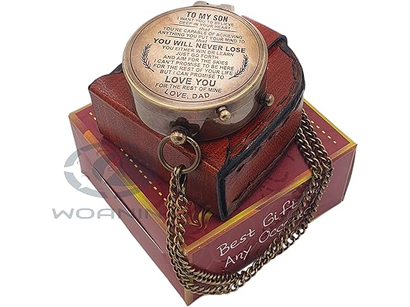 Personalized Working Antique Compass