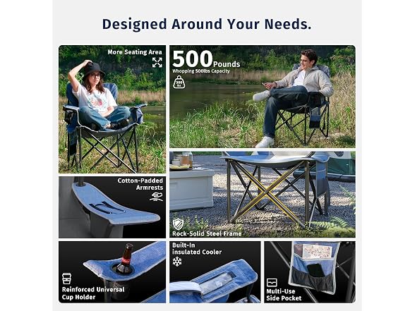 East Oak Oversized Camping Chair
