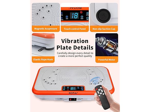 ROTAI Vibration Plate Exercise Machine, Vibration Plate for (Open Box)