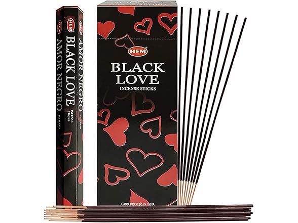 HEM Black Love Incense 20 Sticks