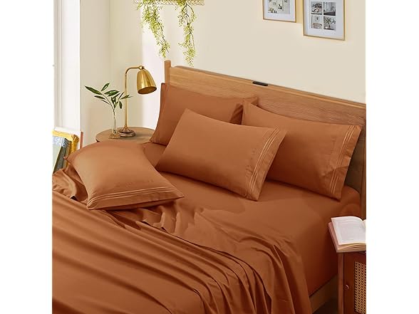 6 Piece Extra Deep Pocket King Sheets