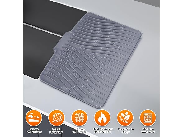 COPLIB Silicone Dish Drying Mat