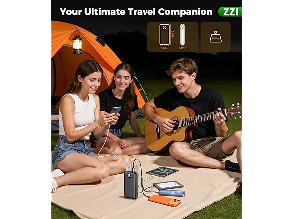 ZZI 60000mAh Portable Charger Power Bank