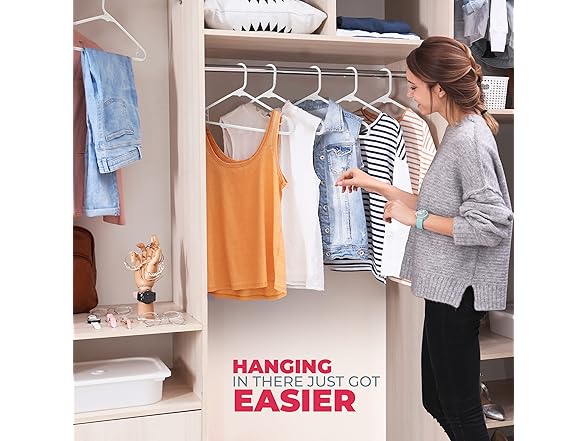 Neaties Plastic Hangers 50 Pack (60 Count)