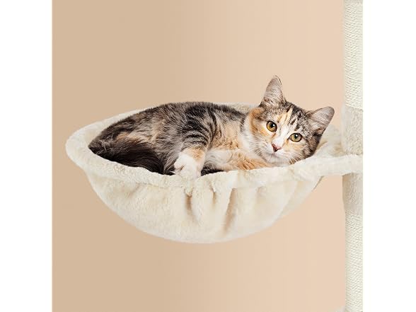 Yaheetech 64.5in Cat Tree for Large Cats, Beige