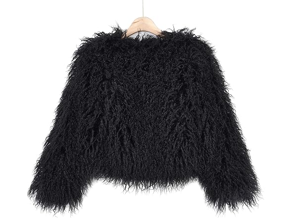 Yuakou Women (XL) Shaggy Faux Fur Outwear Jacket