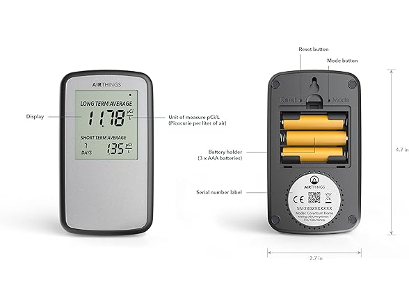 Airthings Corentium Home Radon Detector