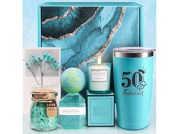EUASOO Happy 50th Birthday Gift Box