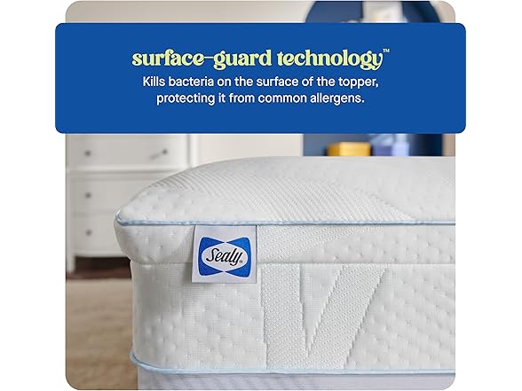 Sealy Dreamlife 3” Gel Memory Foam Cal King Mattress Topper