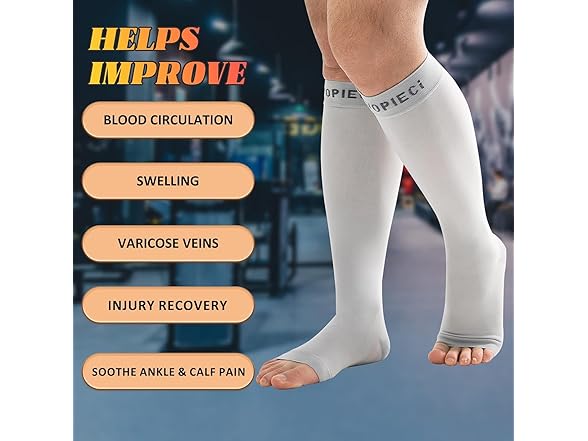 20-30mmHg Open Toe Compression Socks