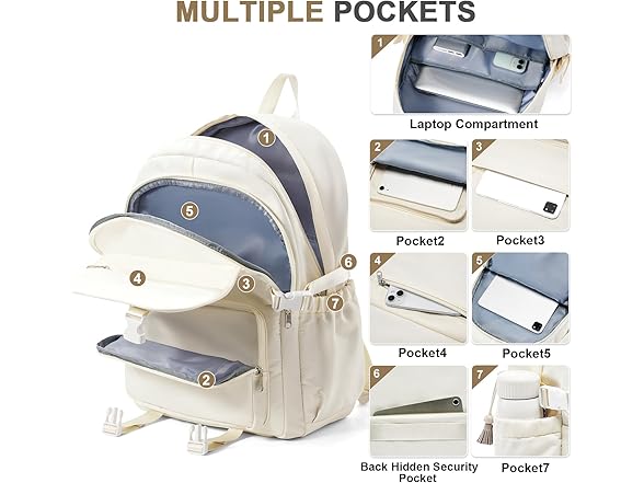 Lendolk Aesthetic School Backpack