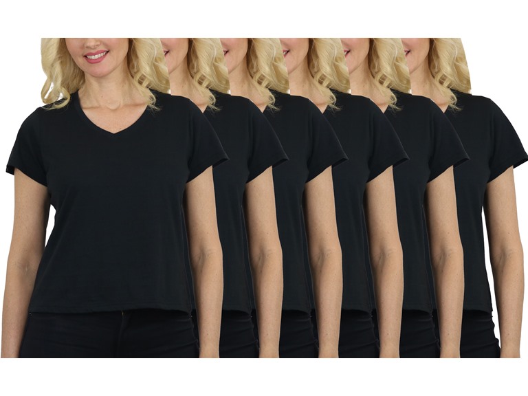 DivaTee WC-----(Women's 6Pack) / JLVT-100 / BK-BK-BK-B