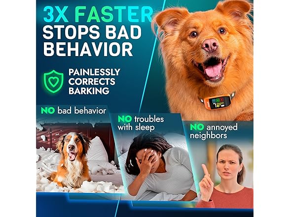 IWOOFI New 2025 Dog Bark Collar -Smart Bark
