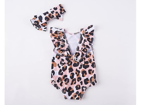 Mud Pie Girls Pink Swimsuit (6-9M)