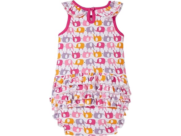 Zutano Girls (6 MOS) Ellas Elephants Ruffle Bubble
