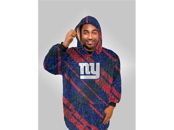 NFL Sherpa Flannel Hoodie Blanket - Choose Team