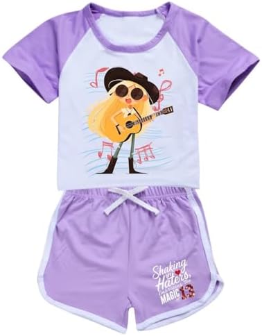 2 PC Girls Princess T-Shirt & Shorts