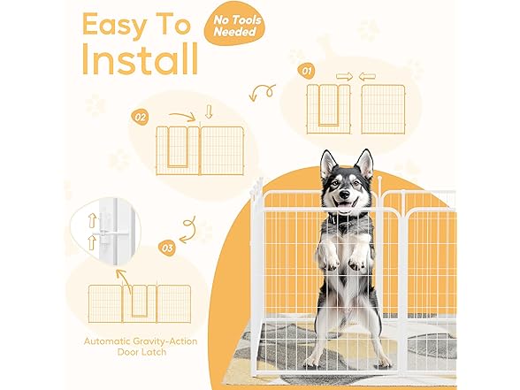 Dog Playpen 32 Inch 8 Panels