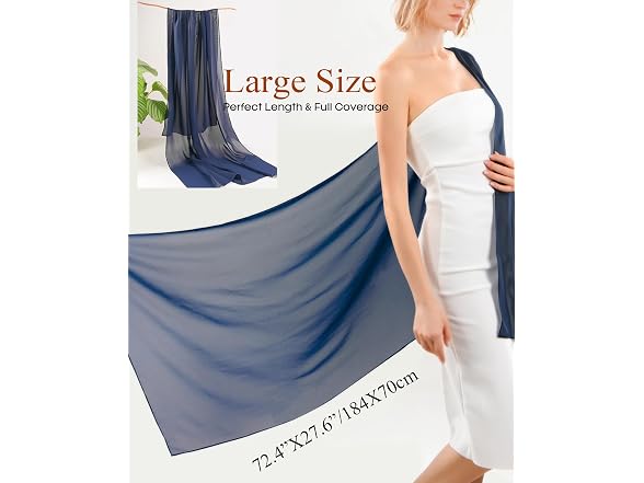 FURTALK Shawl Wrap for Women Navy