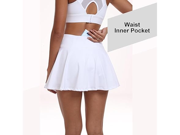 Ggov Women Flowy Tennis Golf Skirts Built Skirts