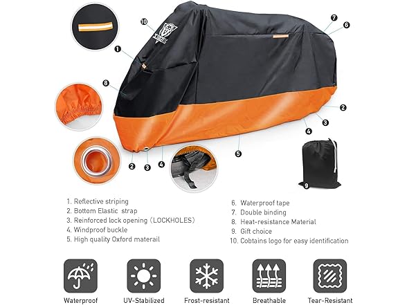 XYZCTEM Motorcycle Cover