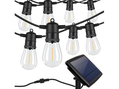 $18.99, Was $99.99, 81% Off! Yochoice Outdoor Solar S14 String Lights 48FT dealfomo