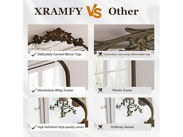 Arched Wall-Mounted Bathroom Mirror