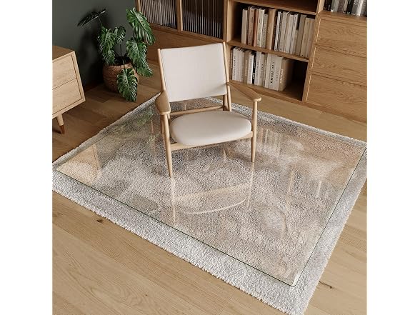 Koonmi Glass Chair Mat 60" x 48"