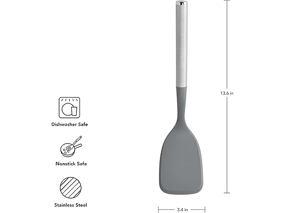 KitchenAid Oversized Solid Turner with SS Handle