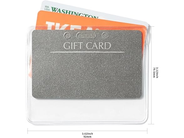 Amazon Basics Clear Name ID Badge Holder