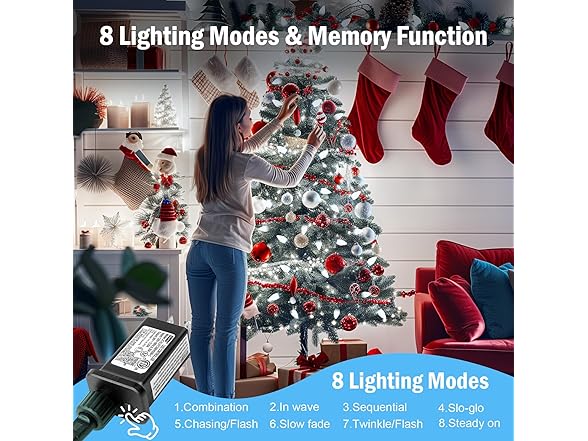 Minetom C9 LED Christmas Lights Outdoor, 81FT
