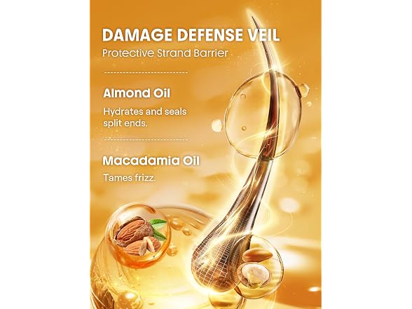 24K Glow Hair Oil Serum, 10-In-1