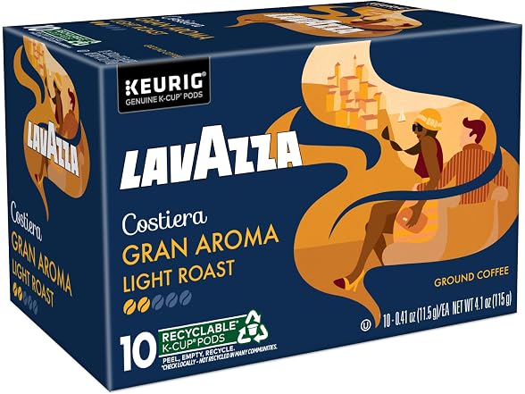 60Ct Lavazza Costiera Gran Aroma, Single-Serve K-Cups
