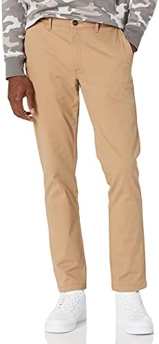 Amazon Essentials Men's Skinny-Fit Casual Stretch Chino Pant, Mushroom Brown, 34W x 34L