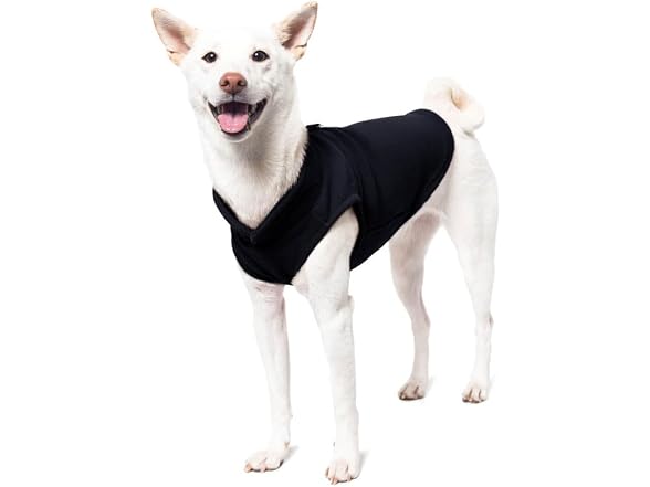 Gooby Fleece Vest Dog Sweater, Black, X-Small