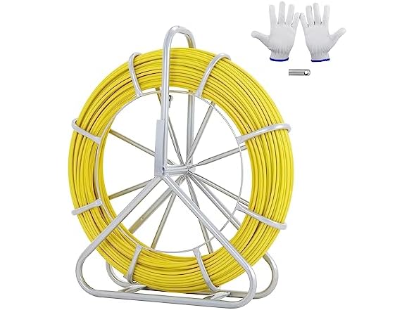 Fish Tape Fiberglass, 492 ft, 5/16 in, Duct