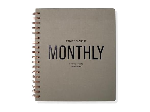 Fringe Studio Paper Cover Non-Dated Monthly Planner