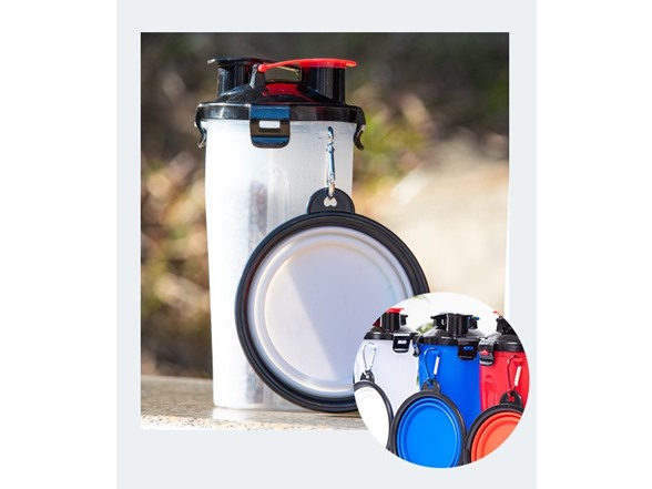 2-in-1 Pet Water & Food Bottle