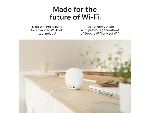 (3 PACK) (NEW) Google Nest WiFi Pro Mesh Router (Wi-Fi 6E)